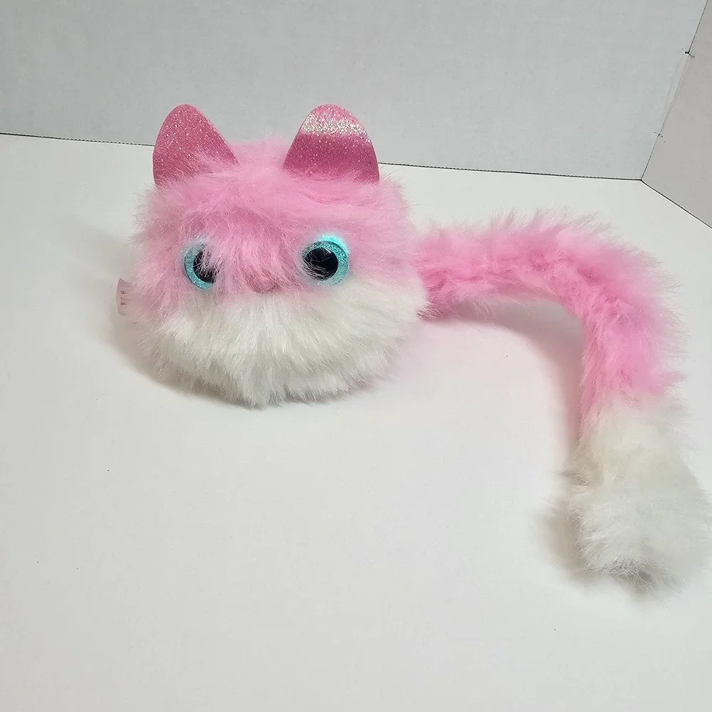 Pomsies Blossom Pink Cat Pet Talking Interactive Toy Plush Pink. Purrs